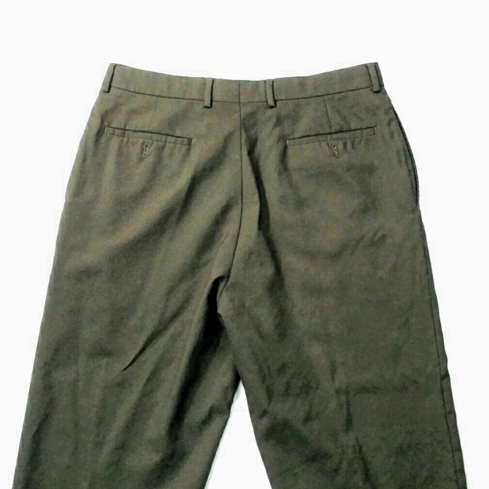SALE! Ralph Lauren Brown Flat Front Pants 34 M410 - Picture 7 of 8